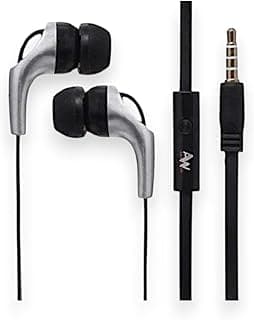 Earphone AW Wired Series In-Ear Wired Earbuds-Headset with Mic (Microphone) Pure Sound With Microphone And Comfortable Wearing Design Practical For Mobile Phones multicolor (Black)