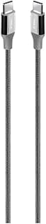 كابل AlumiCable من Type-C إلى Type-C طول 200 سم بقدرة 65 واط PD/QC للشحن السريع ونقل البيانات 2DK51UG رمادي فلكي