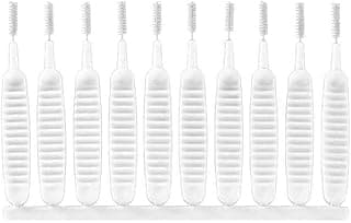 10-Piece Shower Dredge Brushes White