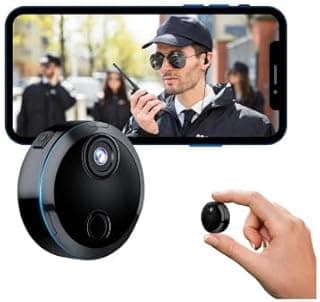 كاميرا مراقبة لاسلكية صغيرة بدقة 1080P HD تدعم تطبيق واي فاي كاميرا مراقبة في الوقت الحقيقي للاستخدام الداخلي والخارجي