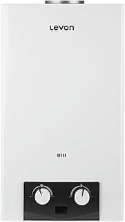Levon Gas Heater 10 Liter Digital White/Charger/Heat Exchanger F-OXG