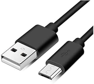كابل مايكرو الى USB kX 3020 من كيندكس - اسود، 60 سم، (حاسوب شخصي، حاسوب لوحي، مشغل الموسيقى، كاميرا)