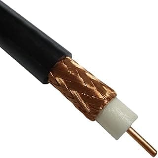 كابل من أوم كابلز بطول 100 متر نوع RG6 كواكسيال متوافق مع التلفاز الفضائي ومعدات SDI وأنظمة HDTV