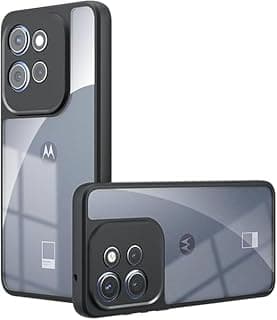 جراب حماية متوافق مع موتورولا Moto G75 5G، هجين خفيف الوزن من PC و TPU مقاوم للصدمات، شفاف