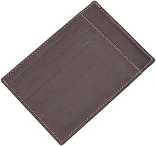 Leather Card Case And Card Holder For Men And Premium Slim Card Holder Brown