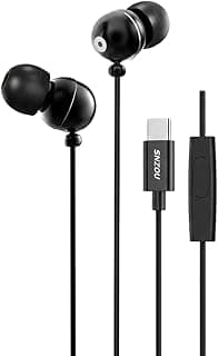 SN-006 Type-C Wired In-Ear Headphone, Deep Bass with Built-in Microphone, Black