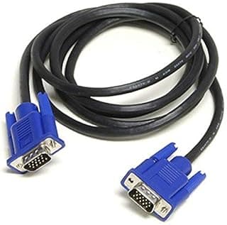 VGA Cable 1.5M – Black | Reliable Display Connection for Monitors, PCs, Laptops & Projectors