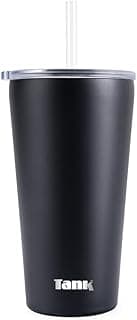 Tank Ice, 480ml, Stainless Steel Bottle, BPA Free, Insulated - Black