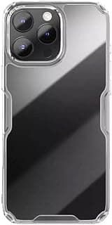 Nature TPU Pro Series Rugged Shockproof Case With Hard Back Tpu Shock Absorb Cover Raised Bezel Camera Protect Fits Apple iPhone 16 Pro Max - Clear
