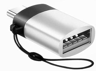 محول OTG من CONGDI بمنفذ USB Type C إلى USB Type A 3.0، سرعة نقل بيانات 5Gbps (فضي)