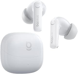 Baseus Bass BP1 Pro ANC Wireless Headphones 6 Mic IP55 55 Hour White
