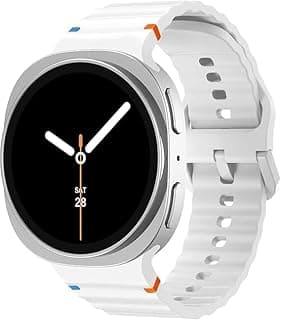 استيك سيليكون اوشن متوافق مع سامسونج Galaxy Watch 8 مقاس 40mm 44mm و Galaxy Watch 8 Classic مقاس 46mm، استيك رياضي بديل مقاوم للماء للرجال والنساء
