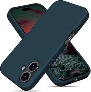 Compatible with iPhone 16 Case 6.1", Slim Liquid Silicone 3 Layers Full Covered Soft Gel Rubber Shockproof Phone Case, Protective Cover with Anti-Scratch Microfiber Lining (Oil)