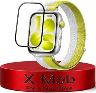 شاشة حماية مرنة من X Mob، طبقة شفافة HD، حافة منحنية ثلاثية الابعاد، مضادة للخدش، حساسية لمس عالية، سهلة التركيب، (ليست زجاج) (Huawei Fit 5)