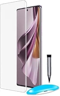 حامي شاشة Oneplus 9 Pro [زجاج مقسى Liquid UV] لاصق كامل للشاشة [لمس حساس] [متوافق مع مستشعر البصمة] شفاف HD