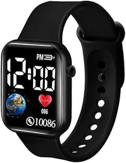 Digital Watch for KIDS Cool Smart Watch for Kids – Perfect Everyday Companion Wristwatch (Black)
