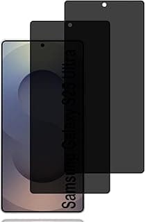 واقي شاشة خصوصية لهاتف سامسونج Galaxy S25 Ultra 5G [عدد 2]، زجاج مقوى مضاد للتجسس، صلابة 9H