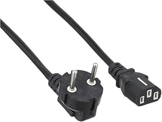 Computer Power Cord, Power Cable for Computer and Printer Black, Male to Female