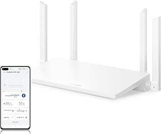 هواوي راوتر واي فاي 6 لاسلكي AX2 - 5GHz يدعم حتى 1500 ميجابت في الثانية، تحكم أبوي شامل، 3 نقاط وصول للتكيف التلقائي لشبكة WAN/LAN، إدارة مع تطبيق اندرويد/iOS