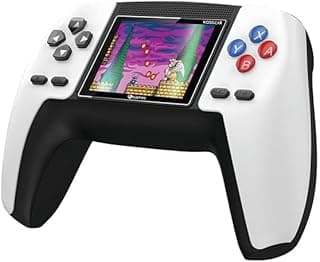 Merv - Classic Retro Games Handheld Gamepad Console - 500 Retro Games, TV Support, Rechargeable, White