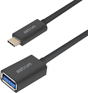 Astrum UT600 USB Type-C to USB 3.0 OTG Converter, Black
