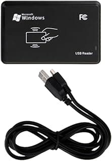 جيني قارئ بطاقات القرب من تيم اوفيس جيني بخاصية التوصيل والتشغيل بمنفذ USB بتقنية تحديد الهوية بموجات الراديو بتردد 125 كيلو هرتز للتحكم في الوصول