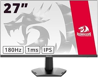 شاشة العاب IPS ريدراجون ازور GM27X5IPS 27 بوصة - FHD (1920 x 1080) - معدل تحديث 180هرتز - 1ms MPRT - مع AMD FreeSync - العاب خالية من الضبابية مع ألوان نابضة - مع ضمان محلي