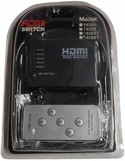 موزع HDMI صغير بـ 5 منافذ بدقة 1080P مع ريموت كنترول