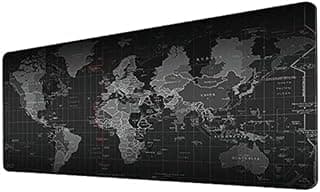 XL Gaming Mouse Pad 70 * 30cm World Map Mouse Pad Soft Surface High Precision Mousepad with Non-Slip Rubber Base for Keyboard Laptop