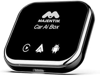 Majentik محول CarPlay لاسلكي متوافق مع Car Play و Android Auto، أسود، موديل MCC-004