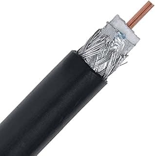 كابل بث احترافي RG-11 SDI من وصلات، كيبل فيديو محوري 75 اوم، اسود (100 متر)