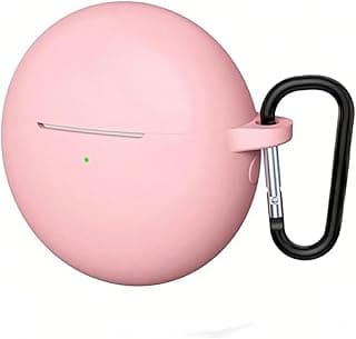 Compatible With Huawei FreeBuds 7I High Quality Scratch Resistant Protective Soft Silicone Earphone Case With Hook FB-7i (Potty Pink)