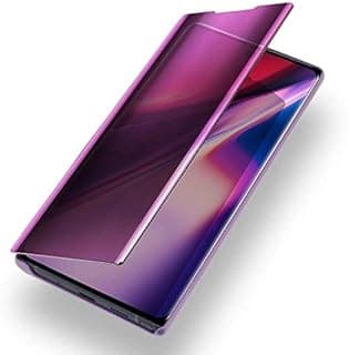 جراب Clear View Standing بدون مستشعر لهاتف سامسونج Galaxy Note 10 - بنفسجي
