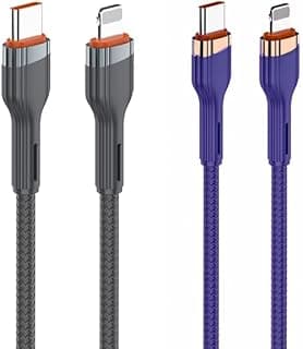 كابل بيانات LC642i بطول 2 متر شحن فائق السرعة Type-C to L يدعم الشحن السريع PD 30W متوافق مع ايفون