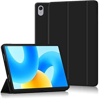 جراب متوافق مع هواوي MatePad 11.5 بوصة 2023، غطاء ذكي فائق النحافة، هيكل TPU مع خاصية الاستيقاظ التلقائي (أسود)