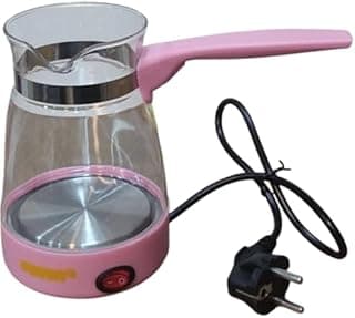 Electric Turkish Coffee Maker - Modern and Fast Preparation with Temperature Control (Pink)
