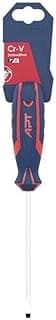 مفك براغي مسطح (Slotted) بمقبض ثنائي اللون وحامل بطاقة AH140274-8x150، مقاس 8 مم × 150 مم
