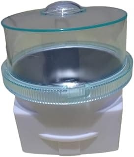 خلاط ومطحنة MIANTA 242 متوافق مع شعار Mienta البديل، أبيض وشفاف
