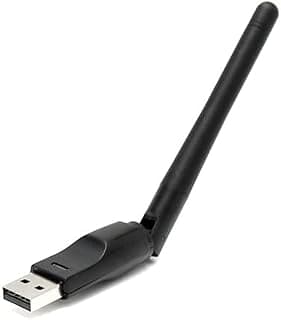 محول شبكة محلية LAN لاسلكي بمنفذ USB صغير مع هوائي (1200 ميجابت لكل ثانية 802.11n/g/b)