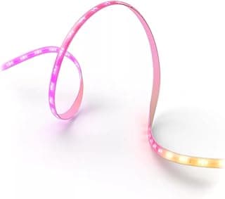 فيليبس هيو شريط اضاءة LED من فلوكس، 4 متر، 1200 لومن، RGBWWIC، الوان نابضة بالحياة، اضاءة داخلية مرنة، مزج الوان كروماسينك، تحكم عبر التطبيق والصوت