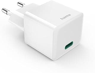 Fast Charger USB-C PD/Qualcomm Quick Charge GaN Mini Wall Charger 30W Compact Power Adapter for Smartphones & Tablets – White