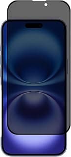 واقي شاشة خصوصية متوافق مع ابل iPhone 16 Plus، زجاج مقسى [مضاد للتوهج] [تغطية كاملة HD] [سهل التركيب] [مقاوم للخدش] [صلابة 9H]