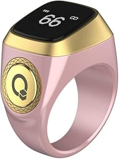 خاتم التسبيح الذكي Zikr Ring، للصلاة، تذكير بمواقيت الصلاة، شاشة OLED، عداد تسبيح، خاتم ذكي، تكنولوجيا قابلة للارتداء، مقاوم للماء، إصدار لايت