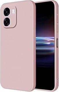 حافظة حماية متوافقة مع اوبو A6 5G / اوبو A6 (4G)، (6.75 انش) من السيليكون والبولي يوريثين الحراري السائل مع غطاء سيليكون للحماية من السقوط، مسحوق رملي