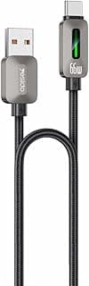 Vvolt 66W USB A to Type-C Cable with Flowing Lighting Fast Charging and High Efficiency Data Transfer, Durable and Practical Design