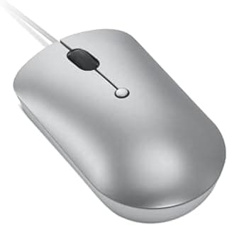 ماوس صغير سلكي 540 بمنفذ USB-C و4 أزرار، قابل للتعديل 2400 نقطة لكل بوصة من لينوفو، لليد اليسرى او اليمنى، GY51D20877، رمادي كلاود