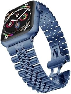 سوار نوباتيا Mesh Milanese Loop متوافق مع ابل Watch مقاس 49mm 46mm 45mm 44mm 42mm، إغلاق مغناطيسي وحزام ستانلس ستيل، تصميم جيد التهوية للرجال والنساء