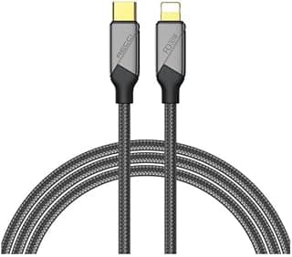 كابل ريشي Voyage RS18C بطول 1.5 متر، USB to C بقدرة 100 وات للشحن السريع - أسود