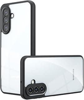 Case Cover for Samsung Galaxy A17 (4G/5G) Transparent PC Back, Durable Silicone Edges, Flexible Shockproof Protection - Transparent