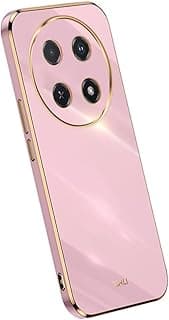 جراب سيليكون لموبايل هونر ماجيك 7 لايت شبكة الجيل الخامس 5G / هونر X9c (6.78 بوصة)، جراب موبايل بتصميم حافة ذهبية من توب مي، أرجواني